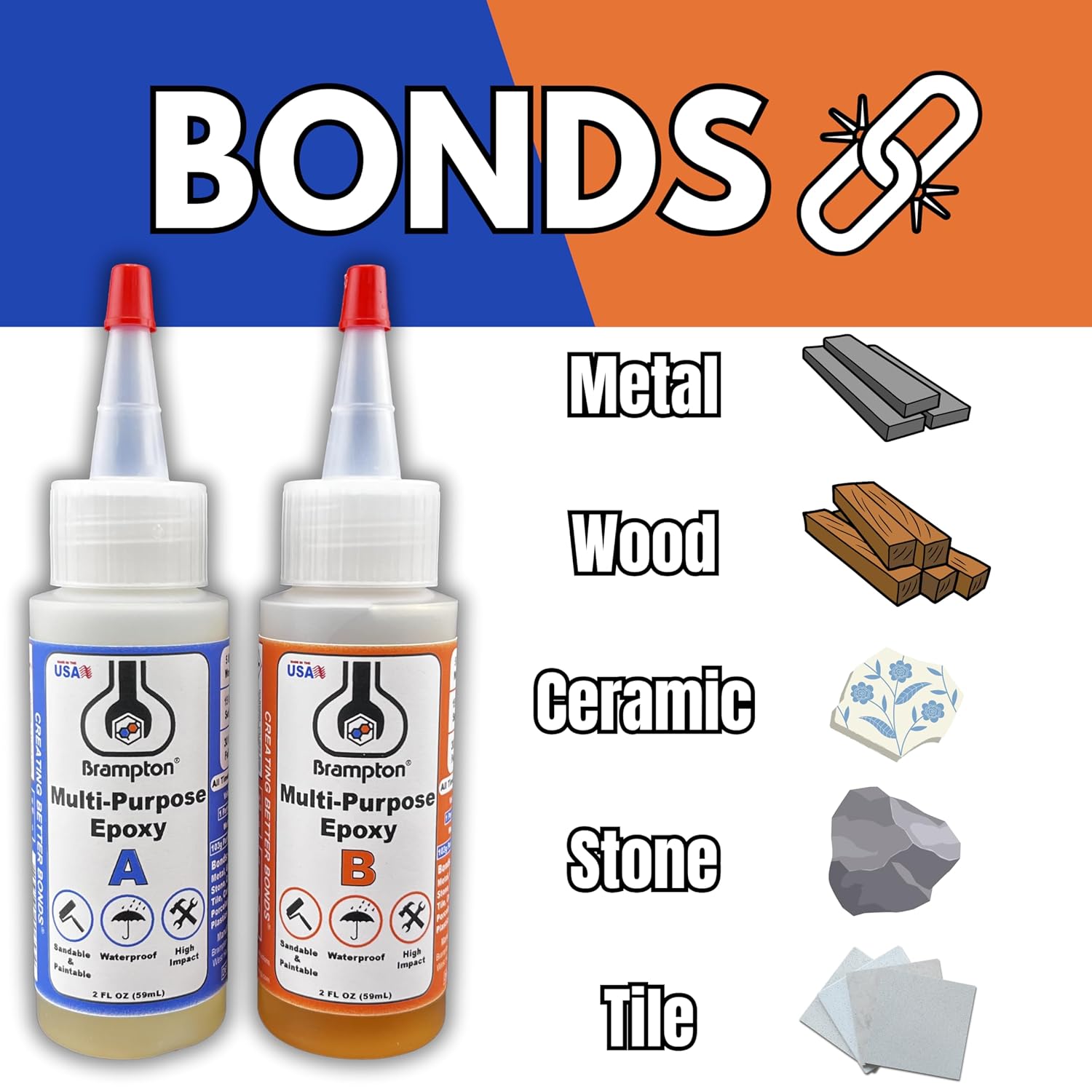Brampton Multi-Purpose Epoxy Glue Kit 4 oz