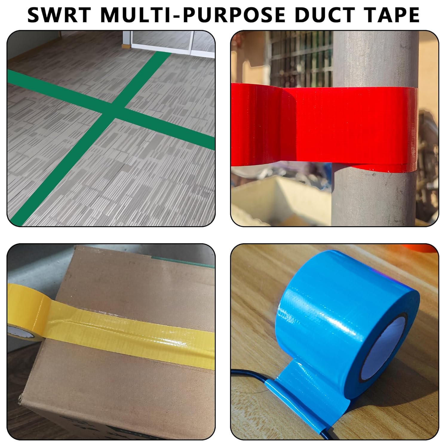 SWRT 15-Yards 2-Inch Rainbow Duct Tape