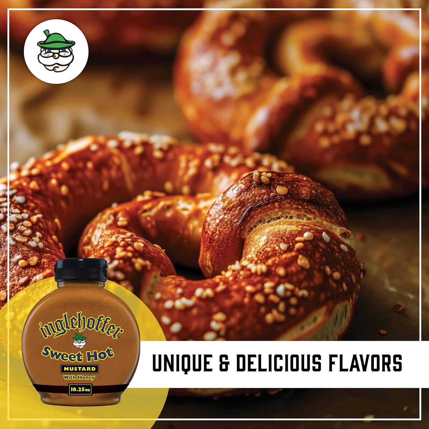Sweet Spicy Hot Honey Mustard on Hand