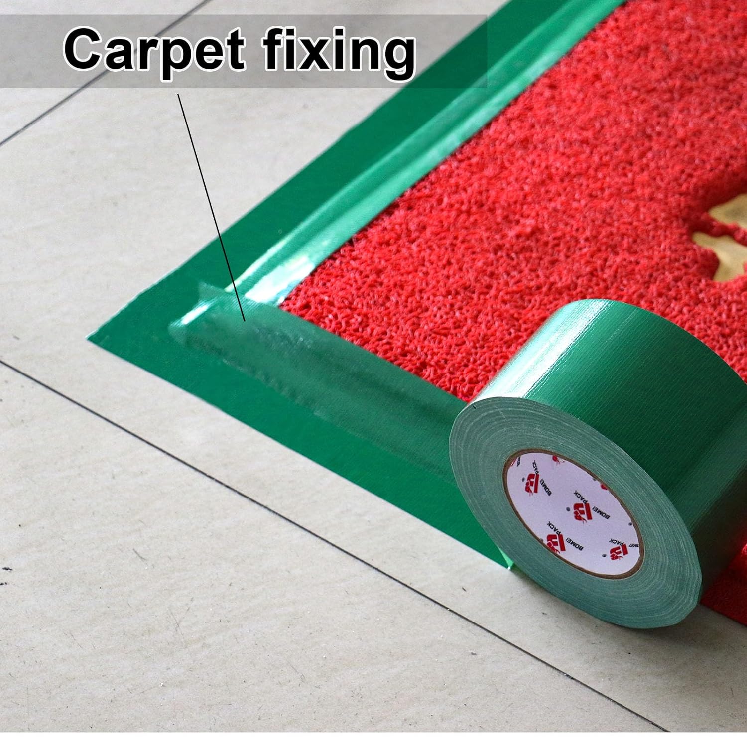 3-Inch Green Duct Tape Waterproof Durable