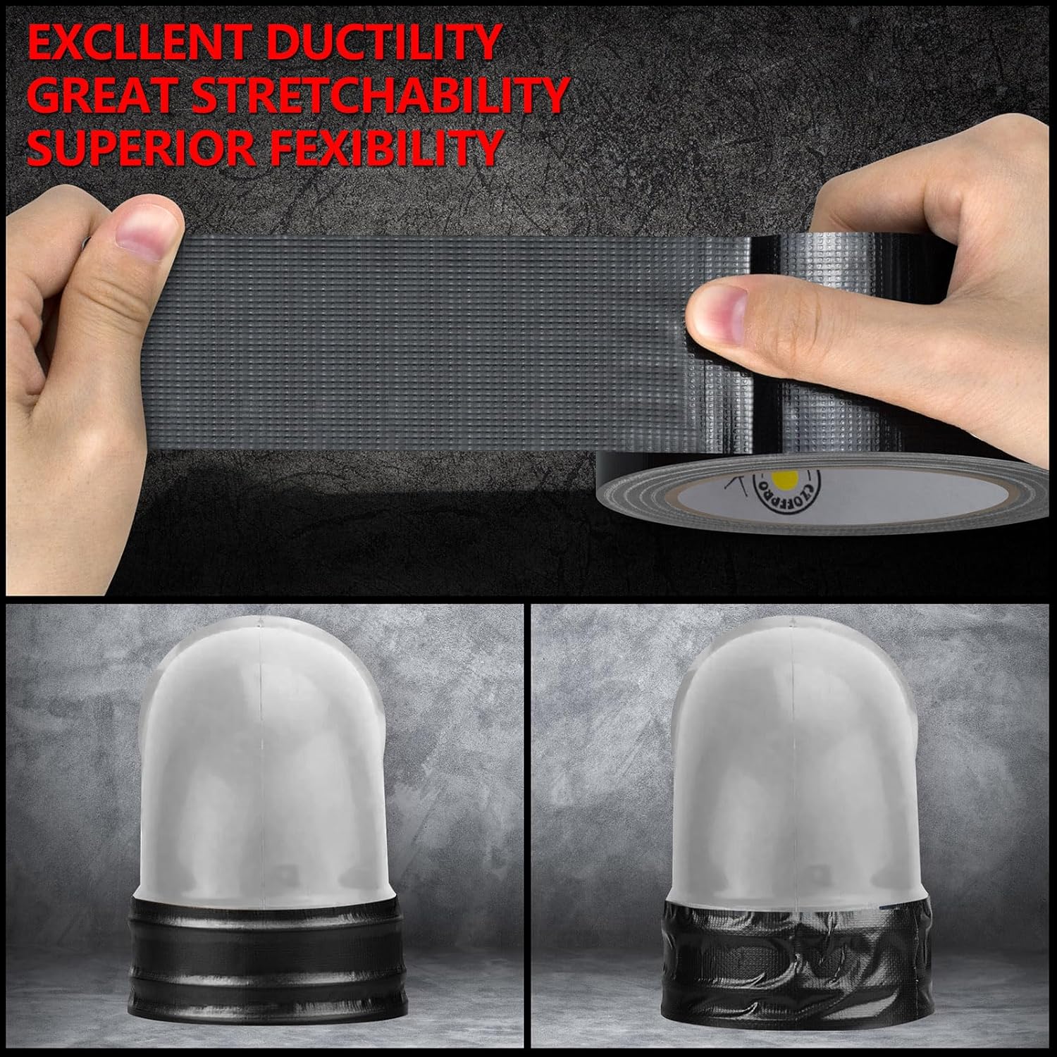Heavy Duty Duct Tape 188 in x 20 Yard Black