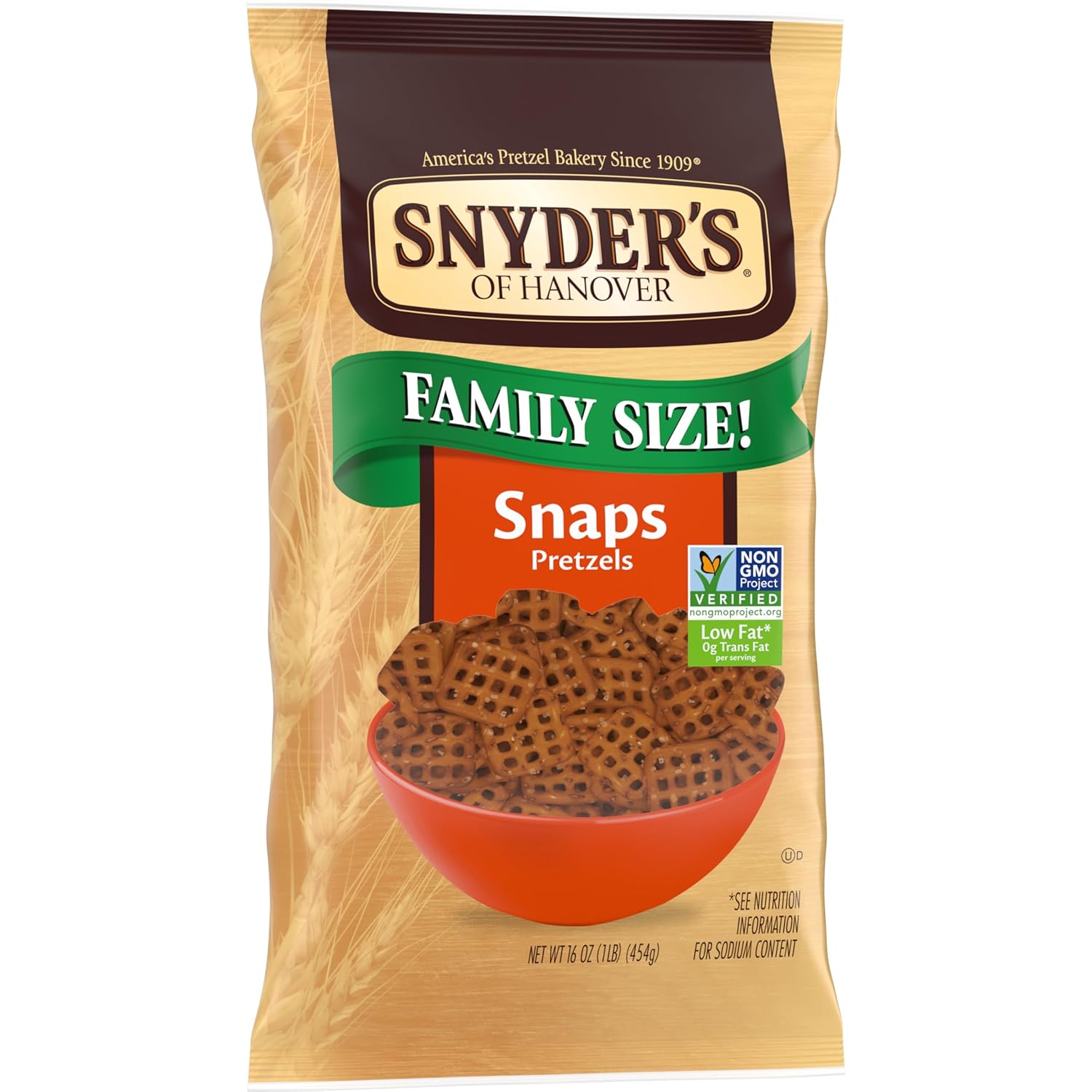Snyders of Hanover Pretzel Snaps - Family Size