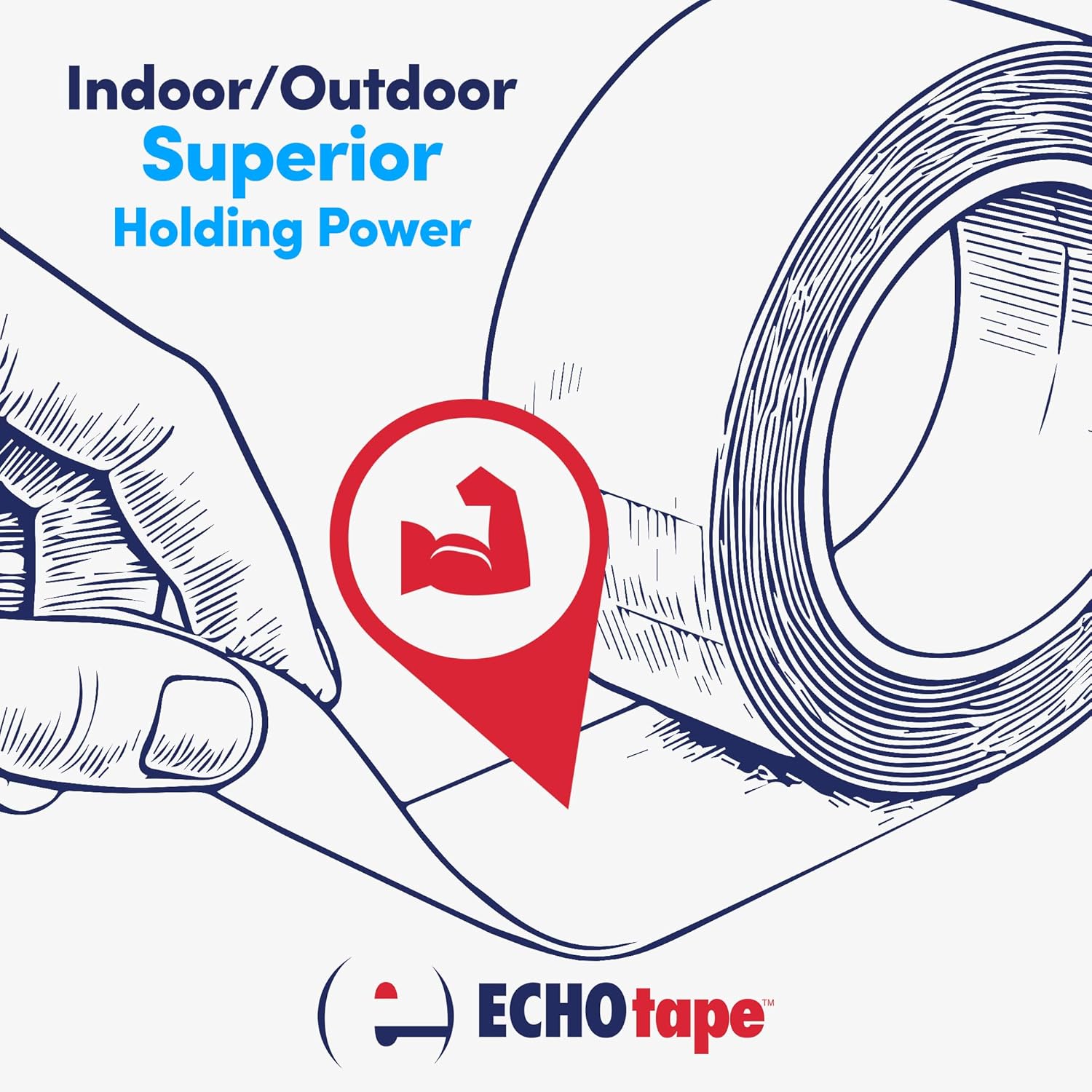 ECHOtape VI-N6120 Multi-Purpose Construction Tape Durable Versatile