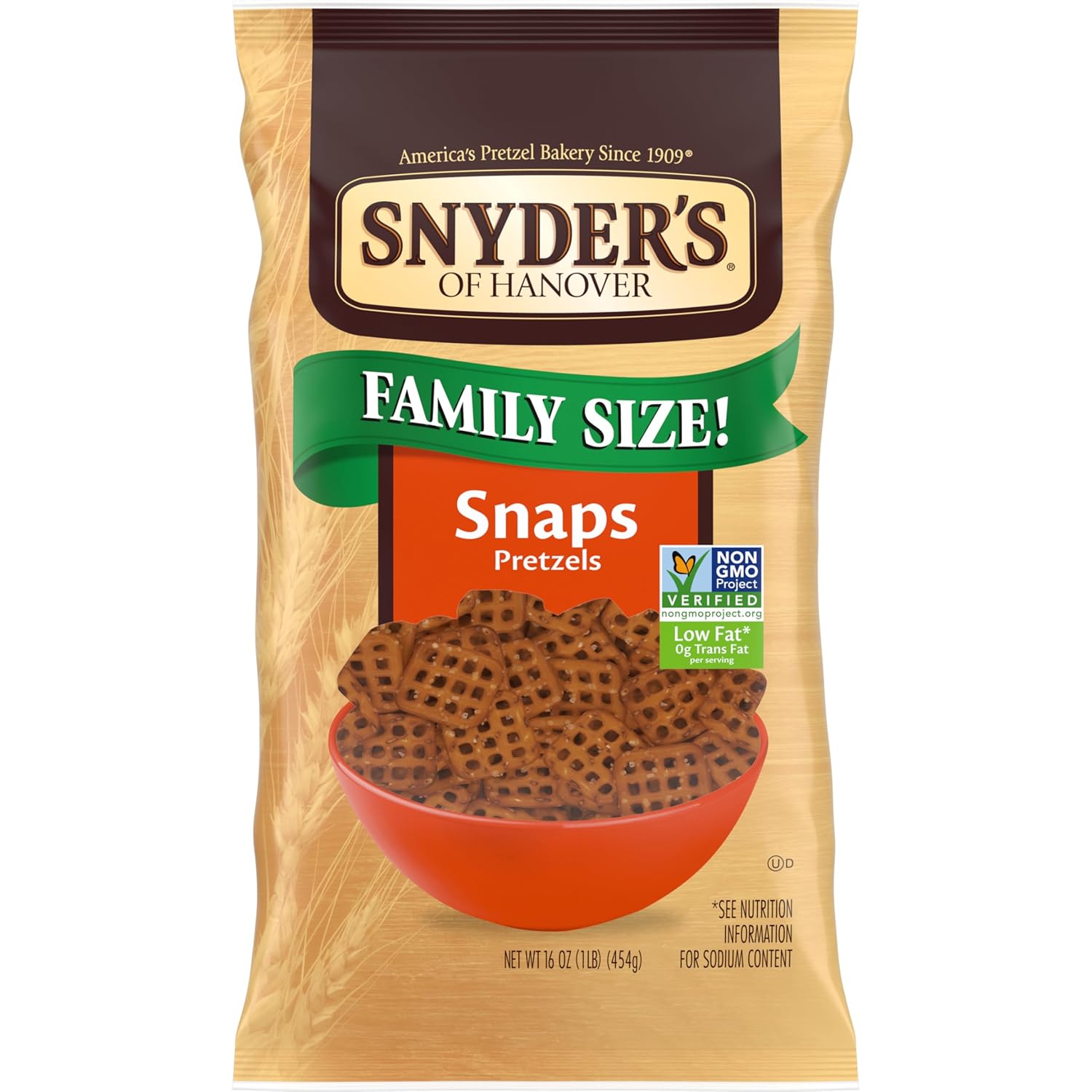 Snyders of Hanover Pretzel Snaps - Family Size