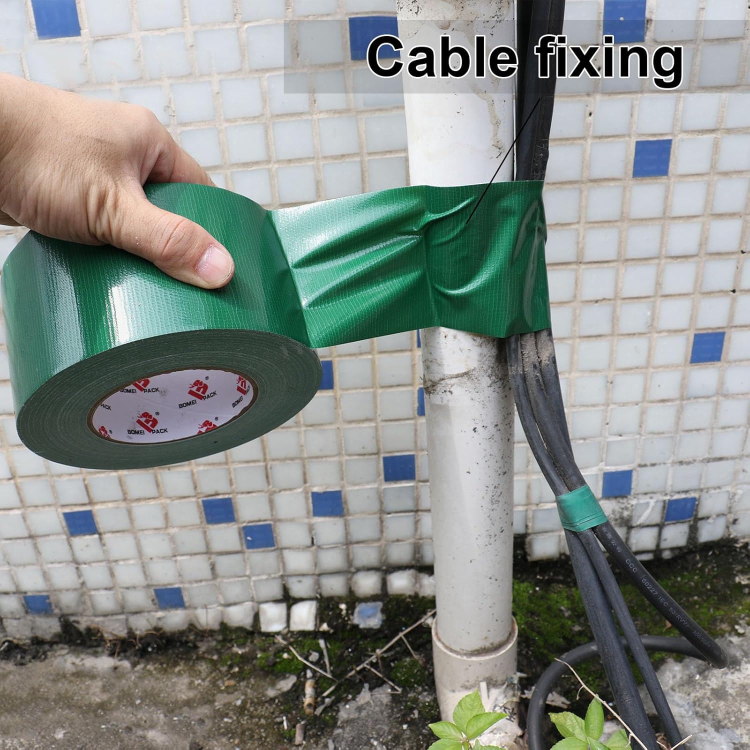 3-Inch Green Duct Tape Waterproof Durable