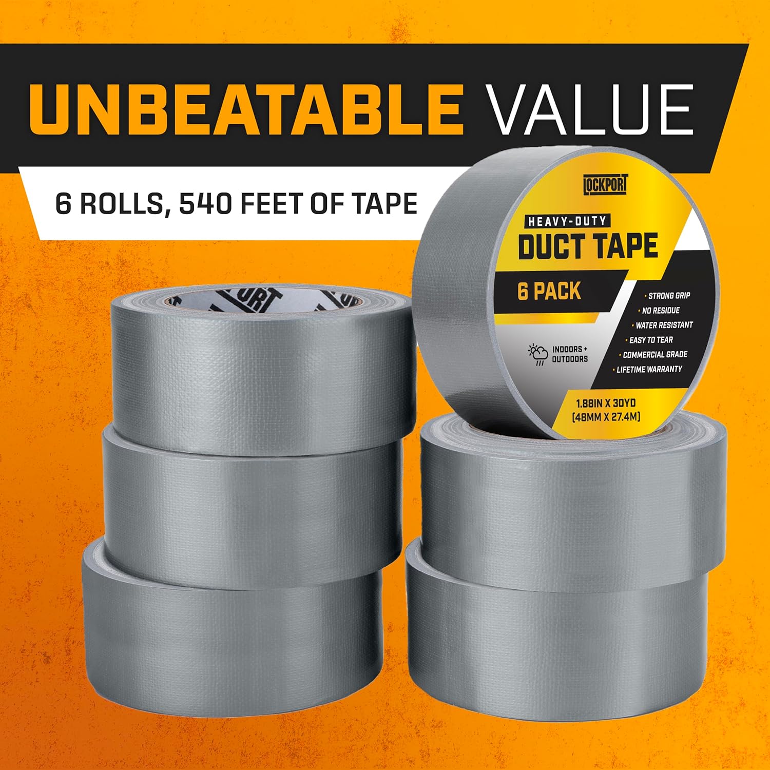 Professional Duct Tape - Heavy Duty Water-Resistant