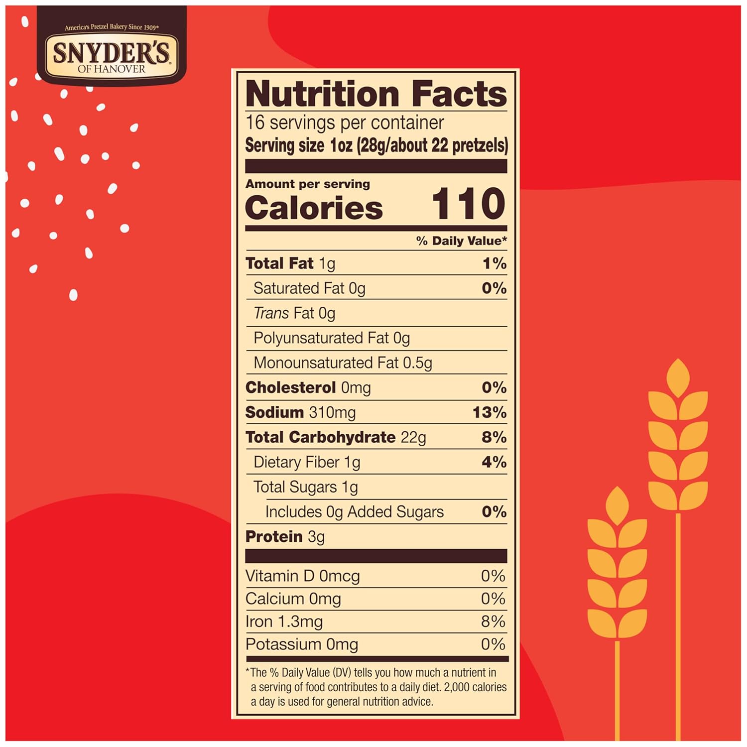 Snyders of Hanover Pretzel Snaps - Family Size