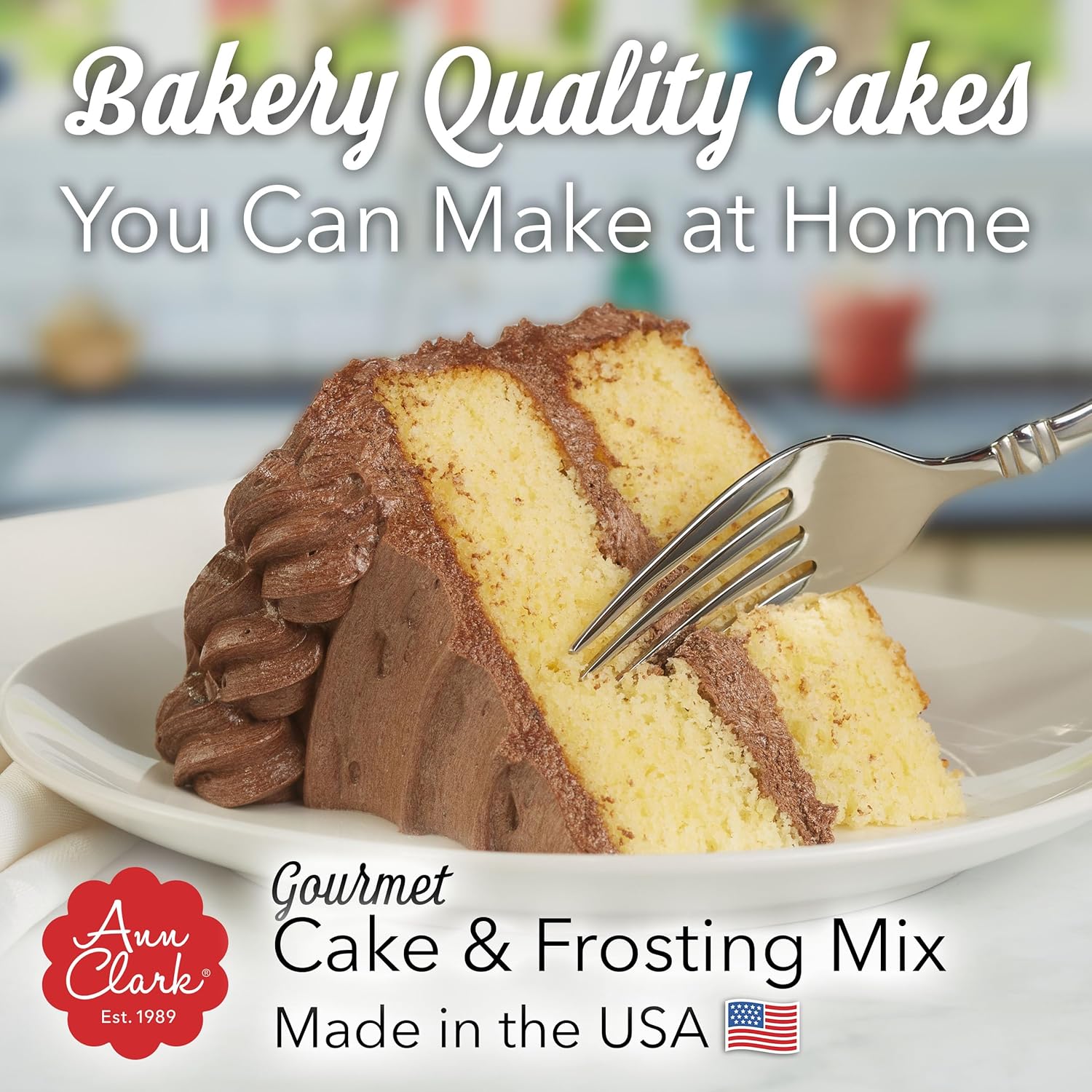 Ann Clark Gourmet Yellow Cake Chocolate Mousse Frosting Mix
