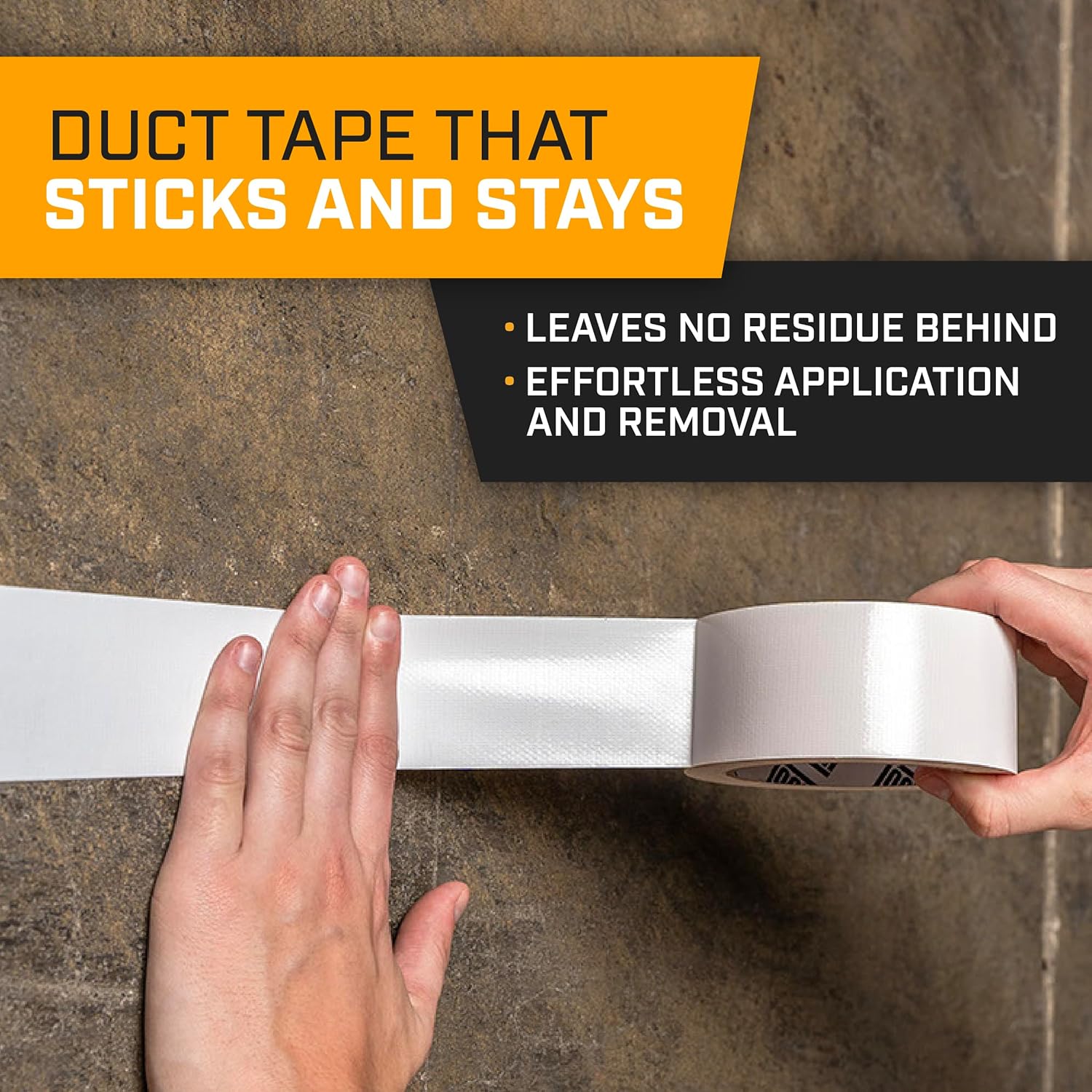 Exact White Duct Tape Roll Multi-Pack dQ 6 Piece with 20 Yards