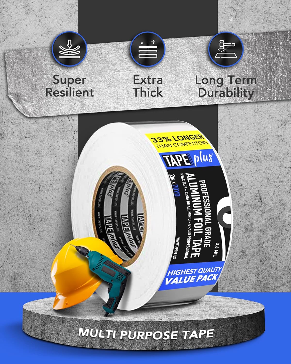 Professional Grade Aluminum Foil Tape