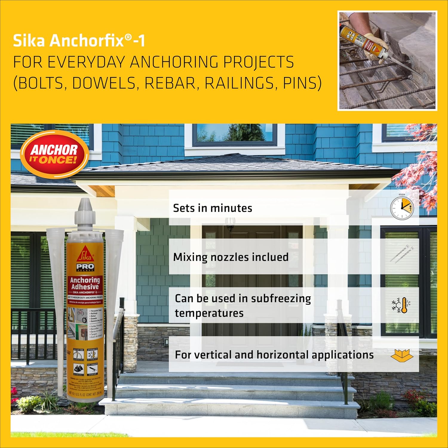 Sika Anchorfix-1 Fast-Setting Concrete Adhesive