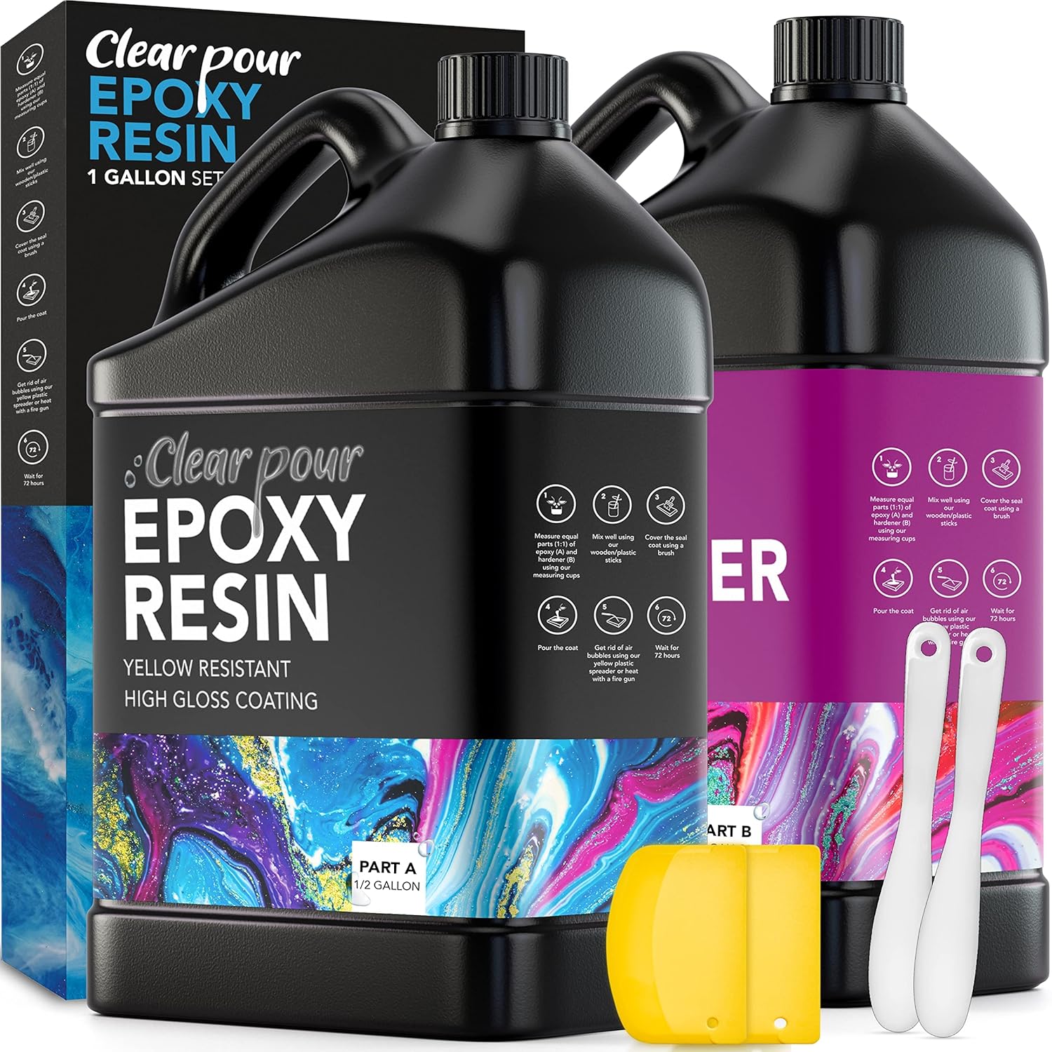 Ready to Transform Your Countertops with Clear Pour Epoxy Resin Kit