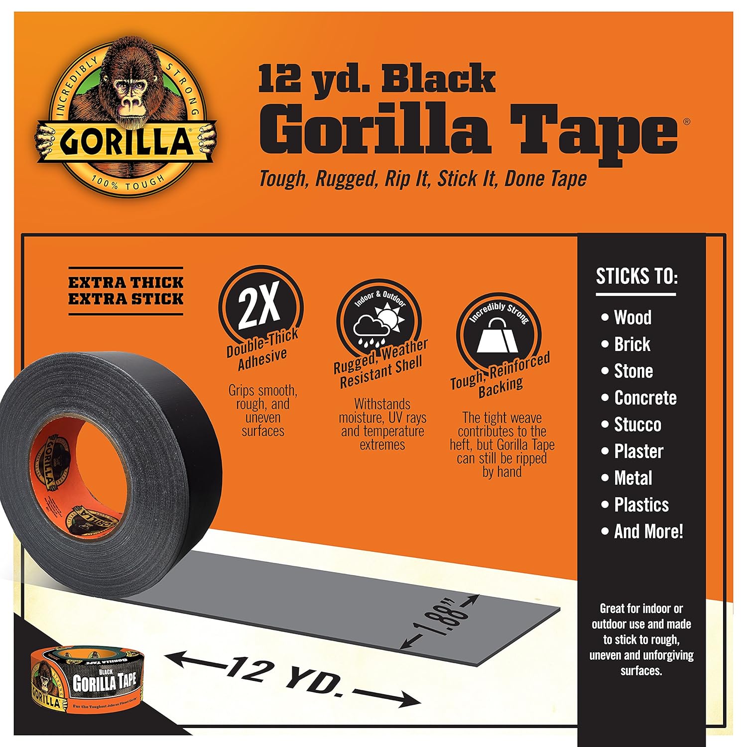 Gorilla Black Duct Tape